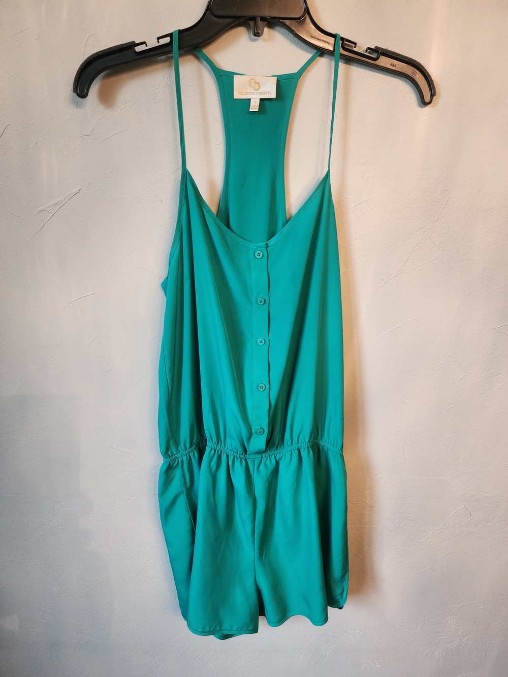 Collective Concepts Teal Racerback Romper